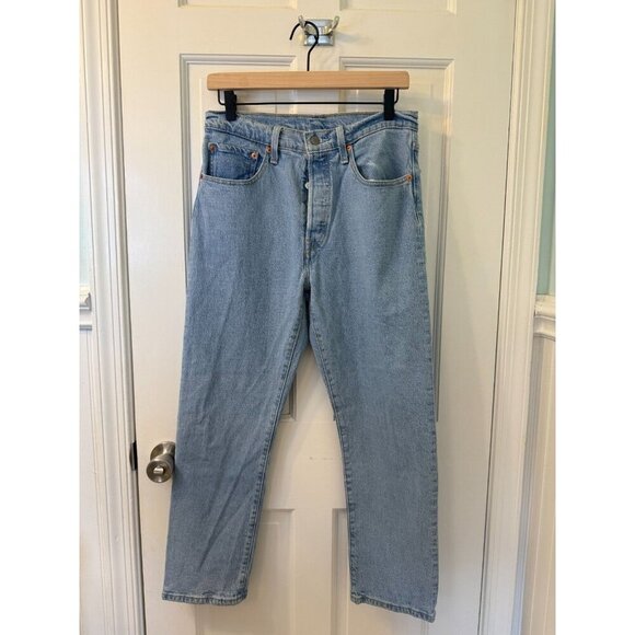 Levi's Women's 501 Light Blue Mom Style Fit Jeans Size 30WX26L - Picture 1 of 11